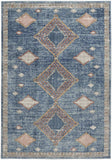 4' X 6' Blue Southwestern Power Loom Non Skid Area Rug - Homeroots - Flyclothing LLC