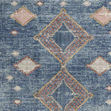4' X 6' Blue Southwestern Power Loom Non Skid Area Rug - Homeroots - Flyclothing LLC