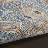2' X 4' Blue Southwestern Power Loom Non Skid Area Rug - Homeroots - Flyclothing LLC