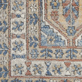 4' X 6' Blue Southwestern Power Loom Non Skid Area Rug - Homeroots - Flyclothing LLC