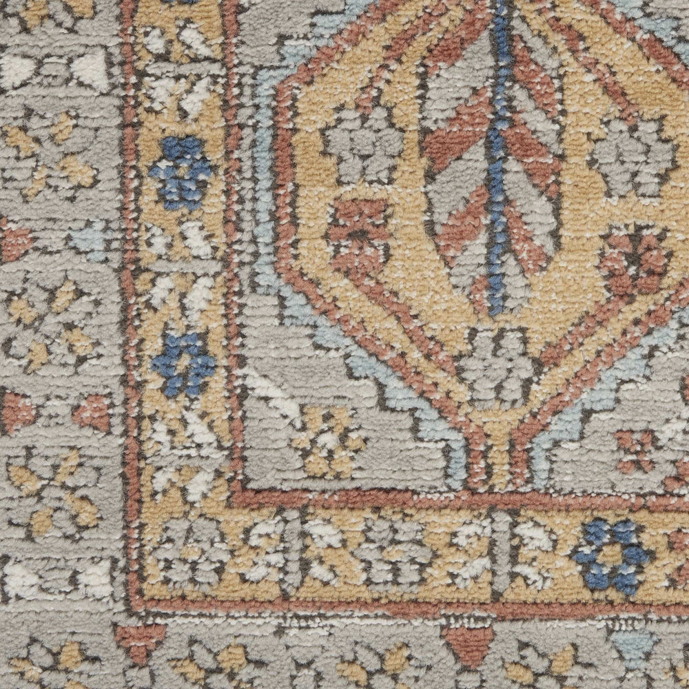 4' X 6' Grey Southwestern Power Loom Non Skid Area Rug - Homeroots - Flyclothing LLC