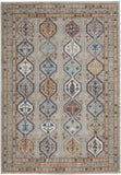 4' X 6' Grey Southwestern Power Loom Non Skid Area Rug - Homeroots - Flyclothing LLC