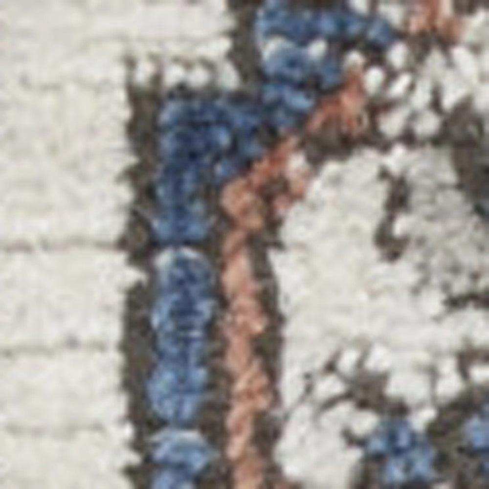 2' X 4' Ivory Southwestern Power Loom Non Skid Area Rug - Homeroots - Flyclothing LLC