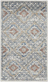2' X 4' Blue And Ivory Southwestern Power Loom Non Skid Area Rug - Homeroots - Flyclothing LLC