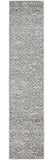 8' Blue And Ivory Southwestern Power Loom Non Skid Runner Rug - Homeroots - Flyclothing LLC