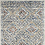 3' X 5' Blue And Ivory Southwestern Power Loom Non Skid Area Rug - Homeroots - Flyclothing LLC