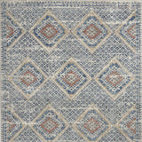 4' X 6' Blue And Ivory Southwestern Power Loom Non Skid Area Rug - Homeroots - Flyclothing LLC