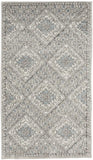 2' X 4' Grey Ivory And Blue Southwestern Power Loom Non Skid Area Rug - Homeroots - Flyclothing LLC