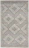 3' X 5' Grey Ivory And Blue Southwestern Power Loom Non Skid Area Rug - Homeroots - Flyclothing LLC