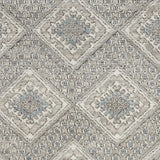 3' X 5' Grey Ivory And Blue Southwestern Power Loom Non Skid Area Rug - Homeroots - Flyclothing LLC