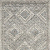 3' X 5' Grey Ivory And Blue Southwestern Power Loom Non Skid Area Rug - Homeroots - Flyclothing LLC