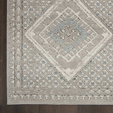 4' X 6' Grey Ivory And Blue Southwestern Power Loom Non Skid Area Rug - Homeroots - Flyclothing LLC