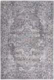 4' X 6' Grey Oriental Power Loom Distressed Washable Area Rug - Homeroots - Flyclothing LLC