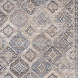 5' X 7' Ivory Latte Oriental Power Loom Distressed Washable Area Rug - Homeroots - Flyclothing LLC