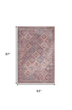 5' X 7' Multicolor Oriental Power Loom Distressed Washable Area Rug - Homeroots - Flyclothing LLC