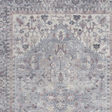 4' X 6' Grey Oriental Power Loom Distressed Washable Area Rug - Homeroots - Flyclothing LLC