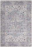 5' X 7' Grey Oriental Power Loom Distressed Washable Area Rug - Homeroots - Flyclothing LLC