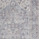 5' X 7' Grey Oriental Power Loom Distressed Washable Area Rug - Homeroots - Flyclothing LLC