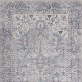 5' X 7' Grey Oriental Power Loom Distressed Washable Area Rug - Homeroots - Flyclothing LLC