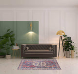 4' X 6' Red And Navy Oriental Power Loom Distressed Washable Area Rug - Homeroots - Flyclothing LLC