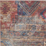 4' X 6' Multicolor Southwestern Power Loom Distressed Washable Area Rug - Homeroots - Flyclothing LLC