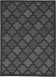 4' X 6' Charcoal Black Ikat Indoor Outdoor Area Rug - Homeroots - Flyclothing LLC
