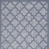 5' X 7' Denim Blue Ikat Indoor Outdoor Area Rug - Homeroots - Flyclothing LLC