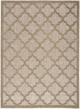 5' X 7' Natural Beige Ikat Indoor Outdoor Area Rug - Homeroots - Flyclothing LLC