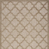 5' X 7' Natural Beige Ikat Indoor Outdoor Area Rug - Homeroots - Flyclothing LLC