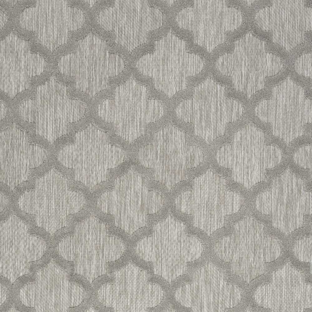 4' X 6' Silver Grey Ikat Indoor Outdoor Area Rug - Homeroots - Flyclothing LLC