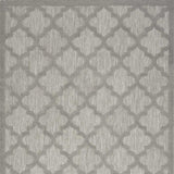 4' X 6' Silver Grey Ikat Indoor Outdoor Area Rug - Homeroots - Flyclothing LLC
