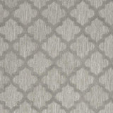 5' X 7' Silver Grey Ikat Indoor Outdoor Area Rug - Homeroots - Flyclothing LLC