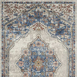 3' X 5' Blue And Grey Oriental Power Loom Non Skid Area Rug - Homeroots - Flyclothing LLC