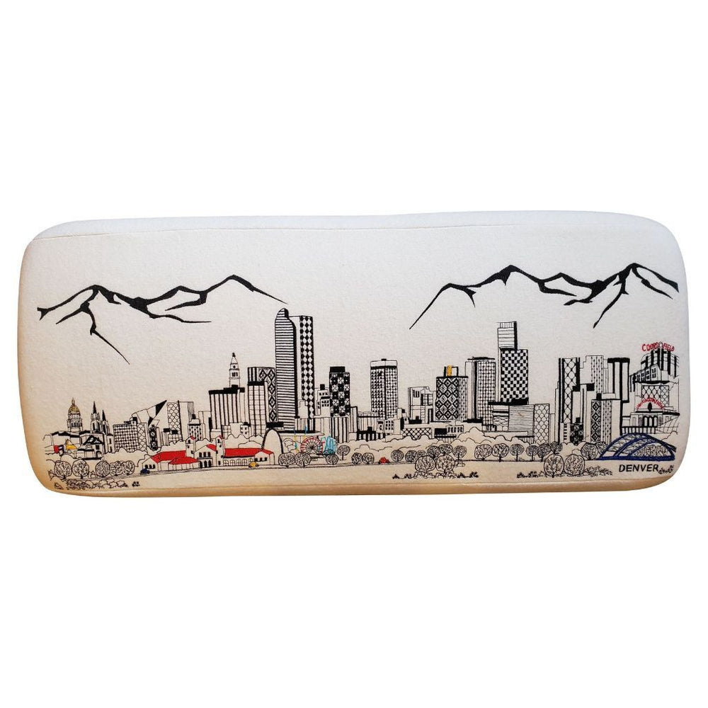 38" Cream Wool And Brown Ottoman - Homeroots - Flyclothing LLC