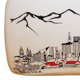 38" Cream Wool And Brown Ottoman - Homeroots - Flyclothing LLC