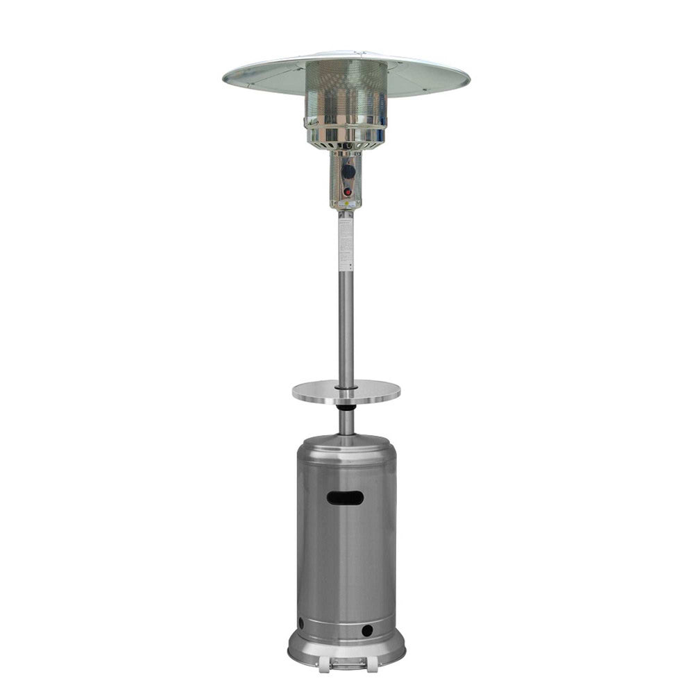 48000 BTU Silver Steel Propane Cylindrical Pole Standing Patio Heater - Homeroots - Flyclothing LLC