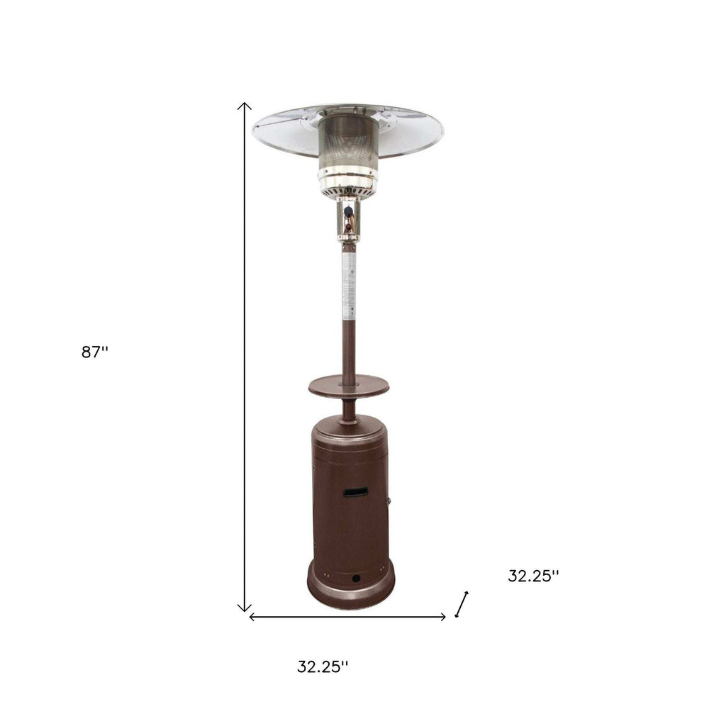 48000 BTU Bronze Steel Propane Cylindrical Pole Standing Patio Heater - Homeroots - Flyclothing LLC