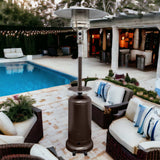 48000 BTU Bronze Steel Propane Cylindrical Pole Standing Patio Heater - Homeroots - Flyclothing LLC