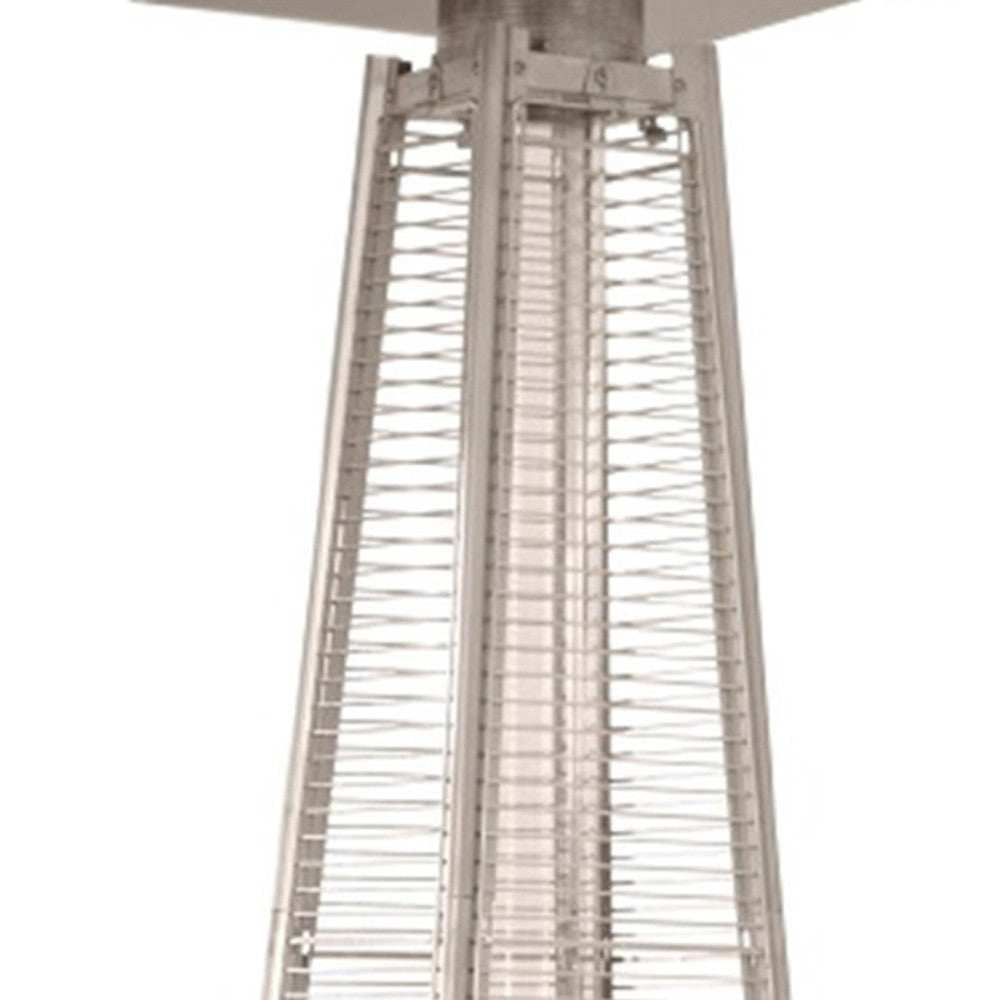 41000 BTU Brown Steel Propane Triangular Pyramid Standing Patio Heater - Homeroots - Flyclothing LLC