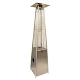 41000 BTU Silver Steel Propane Triangular Pyramid Standing Patio Heater - Homeroots - Flyclothing LLC