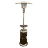 48000 BTU Silver Steel Propane Cylindrical Pole Standing Patio Heater - Homeroots - Flyclothing LLC