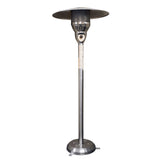 41000 BTU Silver Steel Natural Gas Cylindrical Pole Standing Patio Heater - Homeroots - Flyclothing LLC