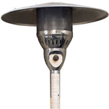 41000 BTU Silver Steel Natural Gas Cylindrical Pole Standing Patio Heater - Homeroots - Flyclothing LLC