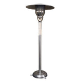 41000 BTU Silver Steel Natural Gas Cylindrical Pole Standing Patio Heater - Homeroots - Flyclothing LLC