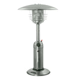 11000 BTU Silver Steel Propane Cylindrical Pole Tabletop Patio Heater - Homeroots - Flyclothing LLC