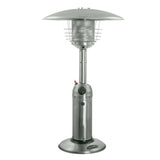 11000 BTU Silver Steel Propane Cylindrical Pole Tabletop Patio Heater - Homeroots - Flyclothing LLC