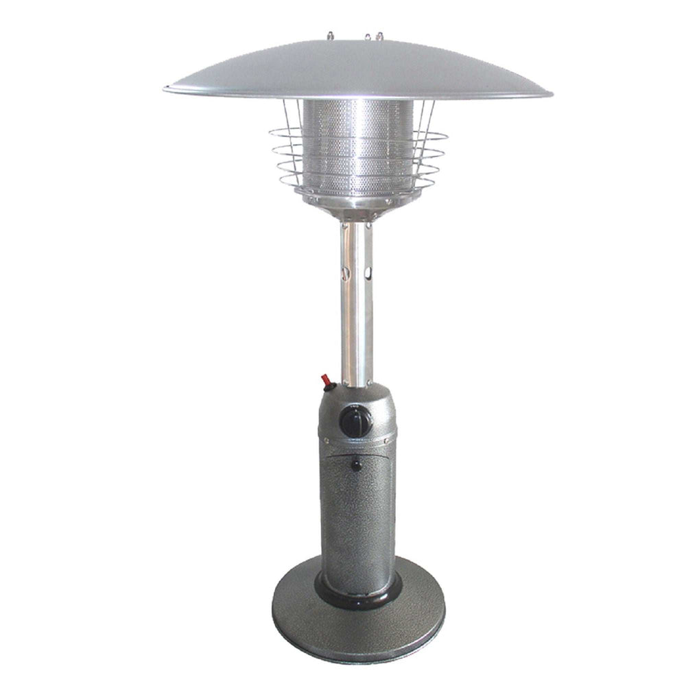 11000 BTU Silver Steel Propane Cylindrical Pole Tabletop Patio Heater - Homeroots - Flyclothing LLC