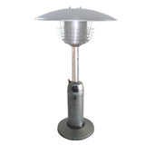 11000 BTU Silver Steel Propane Cylindrical Pole Tabletop Patio Heater - Homeroots - Flyclothing LLC
