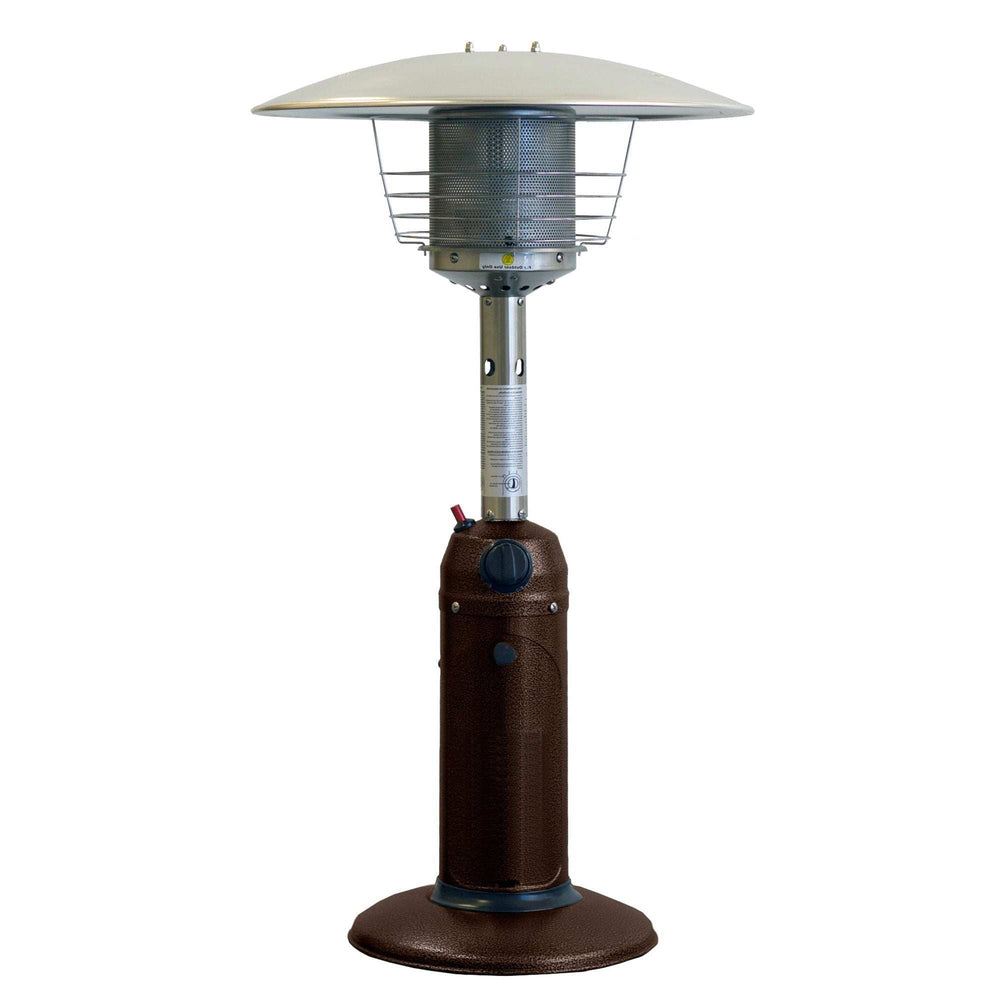 11000 BTU Bronze Steel Propane Cylindrical Pole Tabletop Patio Heater - Homeroots - Flyclothing LLC