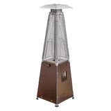 9500 BTU Bronze Steel Propane Triangular Pyramid Tabletop Patio Heater - Homeroots - Flyclothing LLC